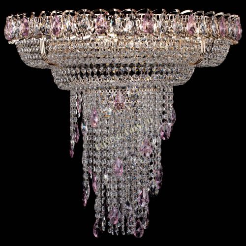 Люстра Кольцо №10 розовая в Кирове Гусь Хрустальный