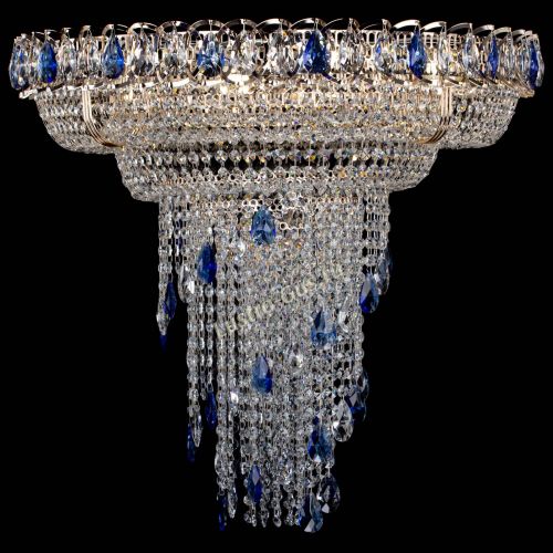 Люстра Кольцо №10 синяя в Кирове Гусь Хрустальный