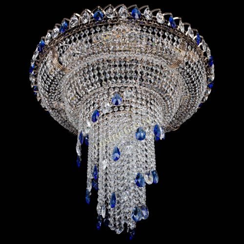 Люстра Кольцо №10 синяя в Кирове Гусь Хрустальный