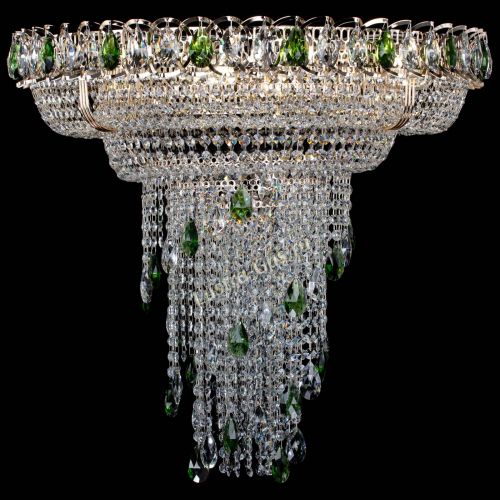 Люстра Кольцо №10 зеленая в Кирове Гусь Хрустальный