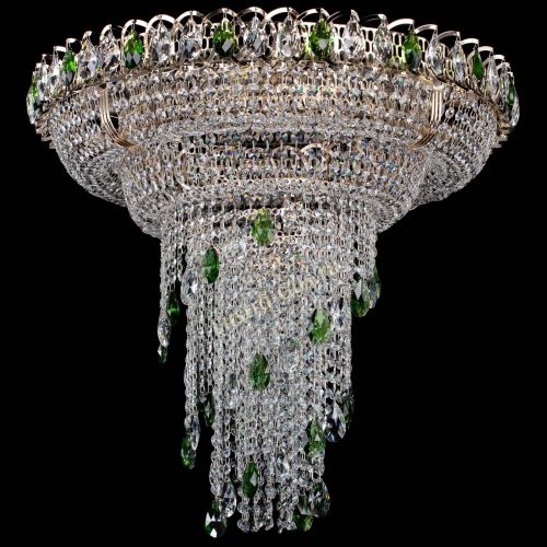 Люстра Кольцо №10 зеленая в Кирове Гусь Хрустальный