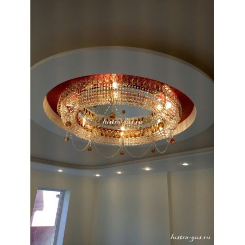 Люстра Кольцо Блин 1000 мм в Кирове Гусь Хрустальный