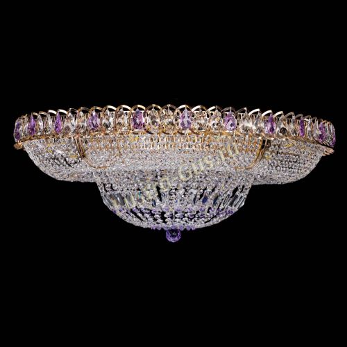 Люстра Кольцо Классика фиолетовая 800 мм в Кирове Гусь Хрустальный
