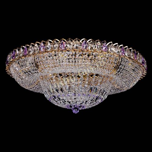 Люстра Кольцо Классика фиолетовая 800 мм в Кирове Гусь Хрустальный