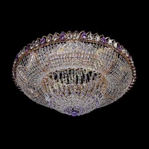 Люстра Кольцо Классика фиолетовая 800 мм в Кирове Гусь Хрустальный