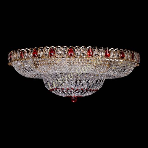 Люстра Кольцо Классика красное 800 мм  в Кирове Гусь Хрустальный