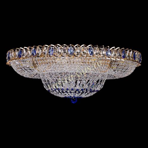 Люстра Кольцо Классика синее 800 мм  в Кирове Гусь Хрустальный