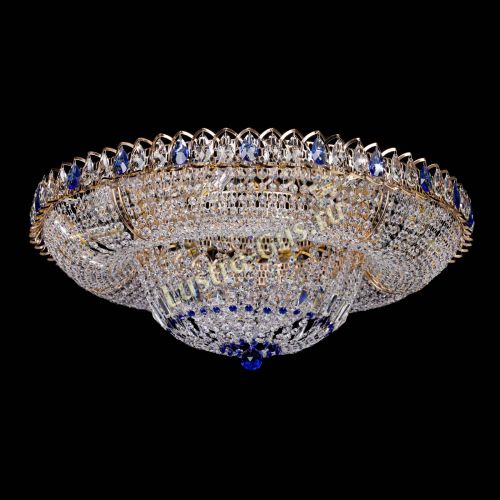 Люстра Кольцо Классика синее 800 мм  в Кирове Гусь Хрустальный