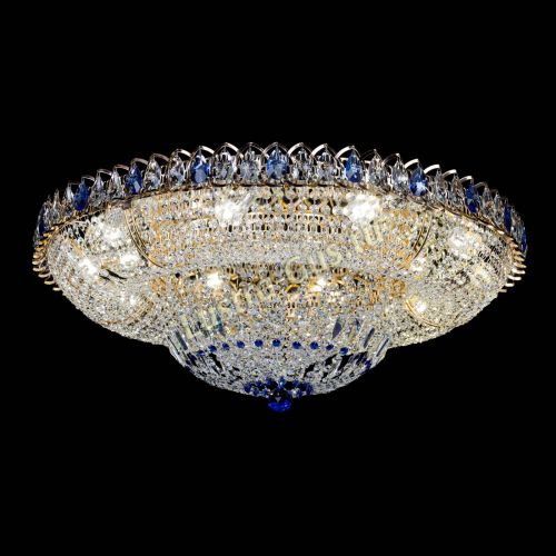 Люстра Кольцо Классика синее 800 мм  в Кирове Гусь Хрустальный