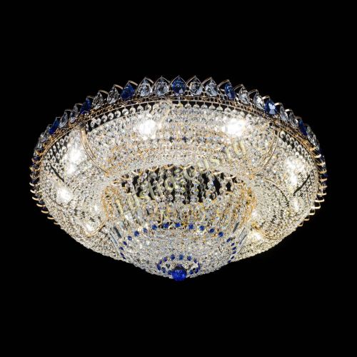 Люстра Кольцо Классика синее 800 мм  в Кирове Гусь Хрустальный