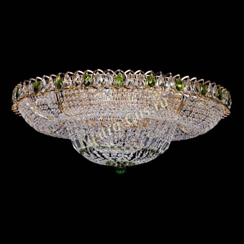 Люстра Кольцо Классика зеленое 800 мм  в Кирове Гусь Хрустальный