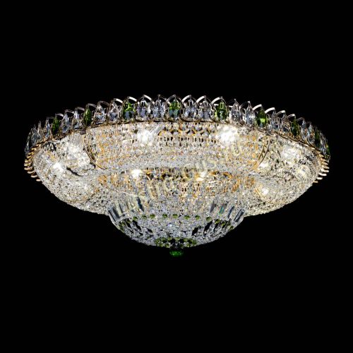 Люстра Кольцо Классика зеленое 800 мм  в Кирове Гусь Хрустальный