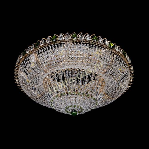 Люстра Кольцо Классика зеленое 800 мм  в Кирове Гусь Хрустальный