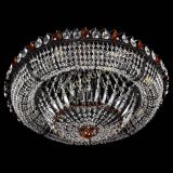 Люстра Кольцо Классика №8 Черная с чайными подвесками в Кирове