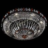 Люстра Кольцо Классика №8 Черная с чайными подвесками в Кирове