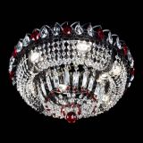 Люстра Кольцо Классика Черная с красными подвесками в Кирове