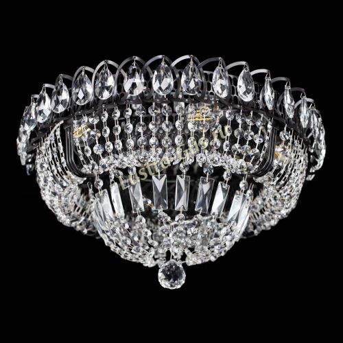 Люстра Кольцо Классика Черная в Кирове Гусь Хрустальный