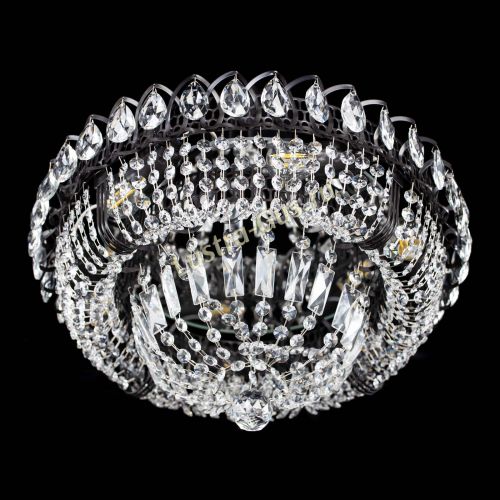 Люстра Кольцо Классика Черная в Кирове Гусь Хрустальный