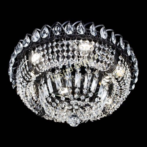 Люстра Кольцо Классика Черная в Кирове Гусь Хрустальный