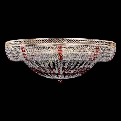 Люстра Кольцо Классика Венеция красная в Кирове Гусь Хрустальный