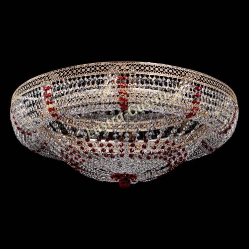 Люстра Кольцо Классика Венеция красная в Кирове Гусь Хрустальный