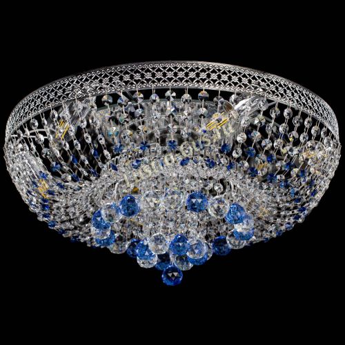 Люстра Кольцо Венеция №44 синяя в Кирове Гусь Хрустальный