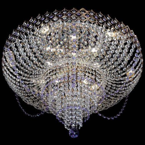 Люстра Корона №11 фиолетовая в Кирове Гусь Хрустальный
