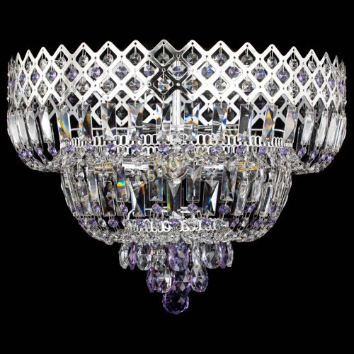 Люстра Корона №5 фиолетовая в Кирове Гусь Хрустальный