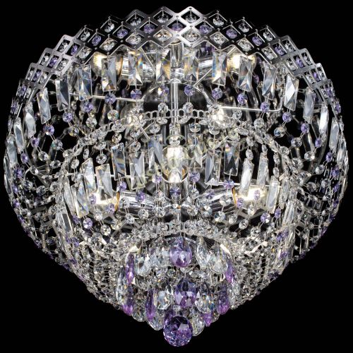 Люстра Корона №5 фиолетовая в Кирове Гусь Хрустальный