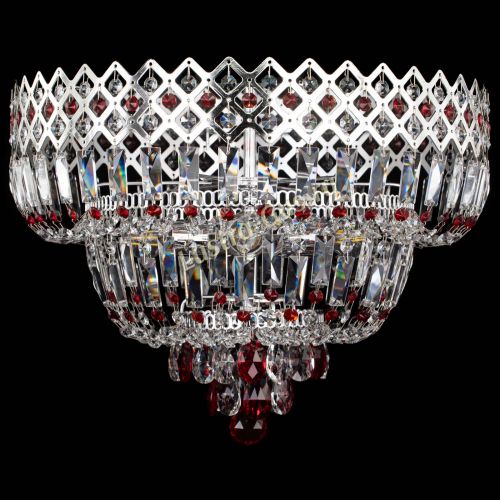 Люстра Корона №5 красная в Кирове Гусь Хрустальный