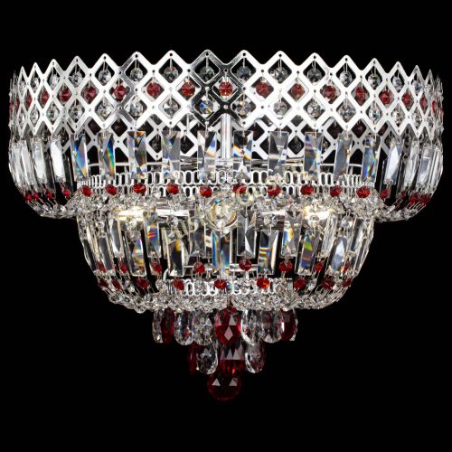 Люстра Корона №5 красная в Кирове Гусь Хрустальный