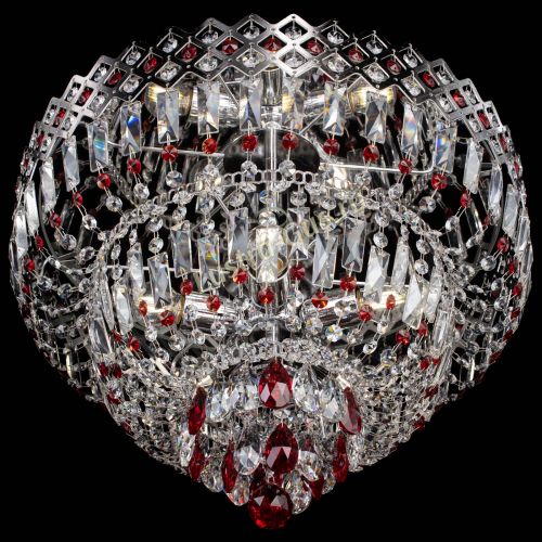 Люстра Корона №5 красная в Кирове Гусь Хрустальный
