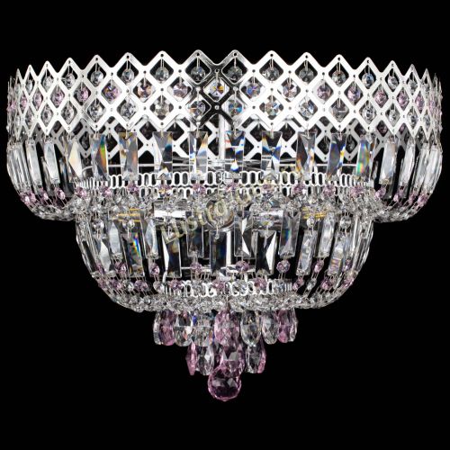 Люстра Корона №5 розовая в Кирове Гусь Хрустальный