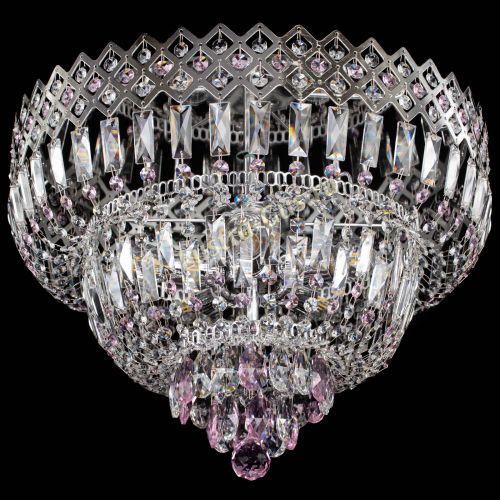 Люстра Корона №5 розовая в Кирове Гусь Хрустальный