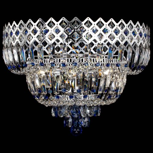 Люстра Корона №5 синяя в Кирове Гусь Хрустальный