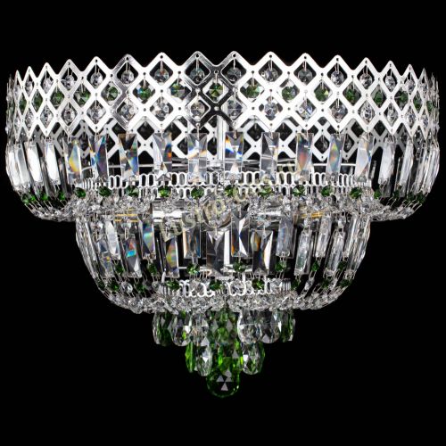 Люстра Корона №5 зеленая в Кирове Гусь Хрустальный