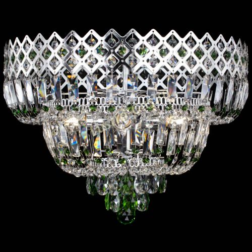 Люстра Корона №5 зеленая в Кирове Гусь Хрустальный