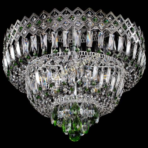 Люстра Корона №5 зеленая в Кирове Гусь Хрустальный