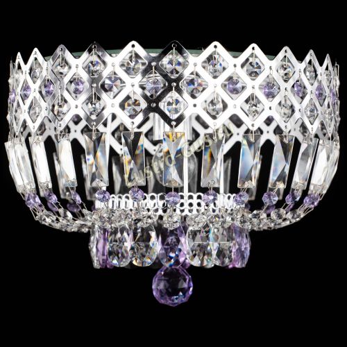 Люстра Корона пластинка №1 фиолетовая в Кирове Гусь Хрустальный