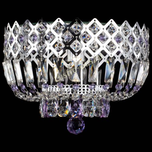 Люстра Корона пластинка №1 фиолетовая в Кирове Гусь Хрустальный
