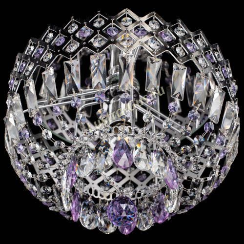 Люстра Корона пластинка №1 фиолетовая в Кирове Гусь Хрустальный