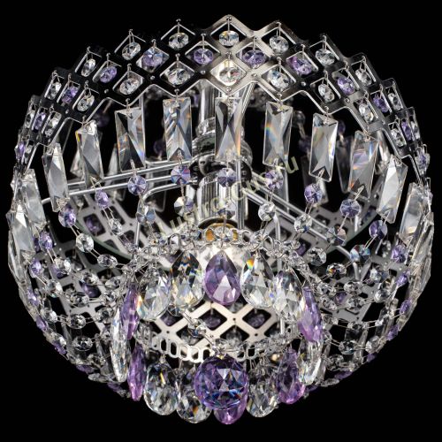 Люстра Корона пластинка №1 фиолетовая в Кирове Гусь Хрустальный