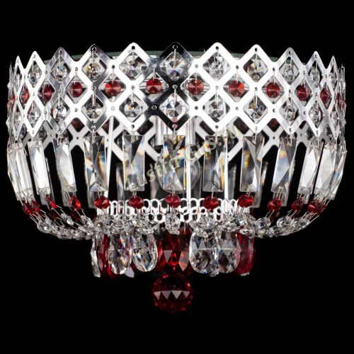 Люстра Корона пластинка №1 красная в Кирове Гусь Хрустальный