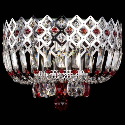 Люстра Корона пластинка №1 красная в Кирове Гусь Хрустальный