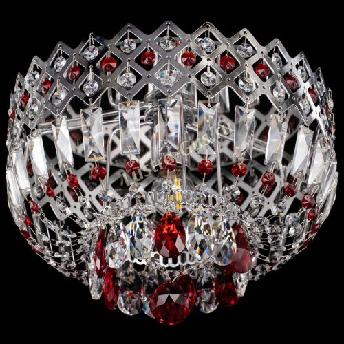 Люстра Корона пластинка №1 красная в Кирове Гусь Хрустальный