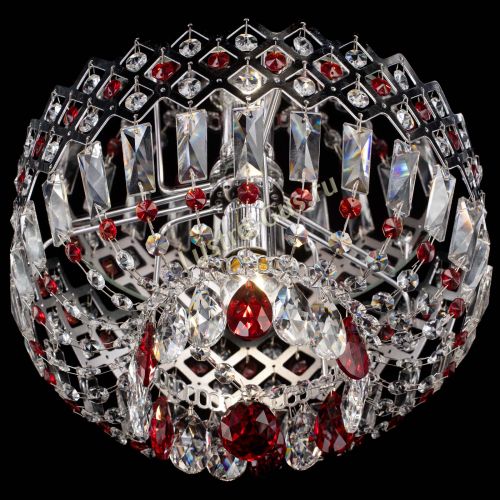 Люстра Корона пластинка №1 красная в Кирове Гусь Хрустальный