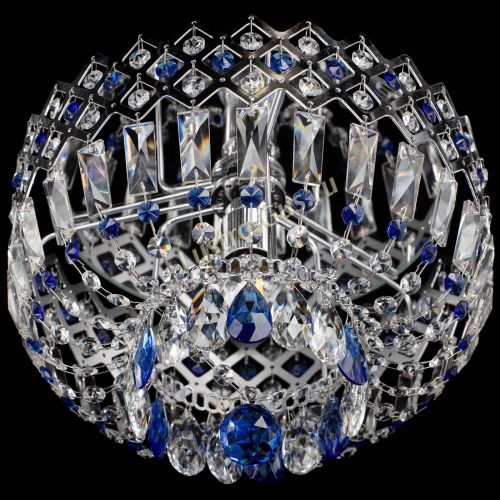 Люстра Корона пластинка №1 синяя в Кирове Гусь Хрустальный