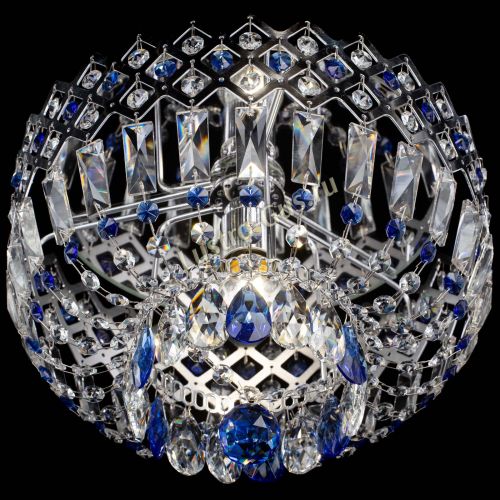 Люстра Корона пластинка №1 синяя в Кирове Гусь Хрустальный