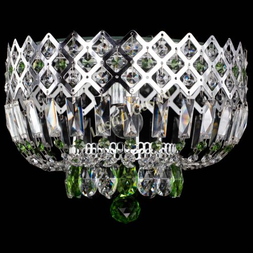Люстра Корона пластинка №1 зеленая в Кирове Гусь Хрустальный