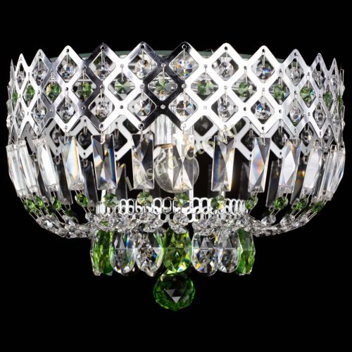 Люстра Корона пластинка №1 зеленая в Кирове Гусь Хрустальный